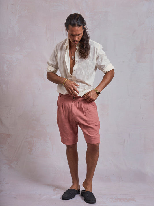 Light Terracotta Casual Shorts - image 1