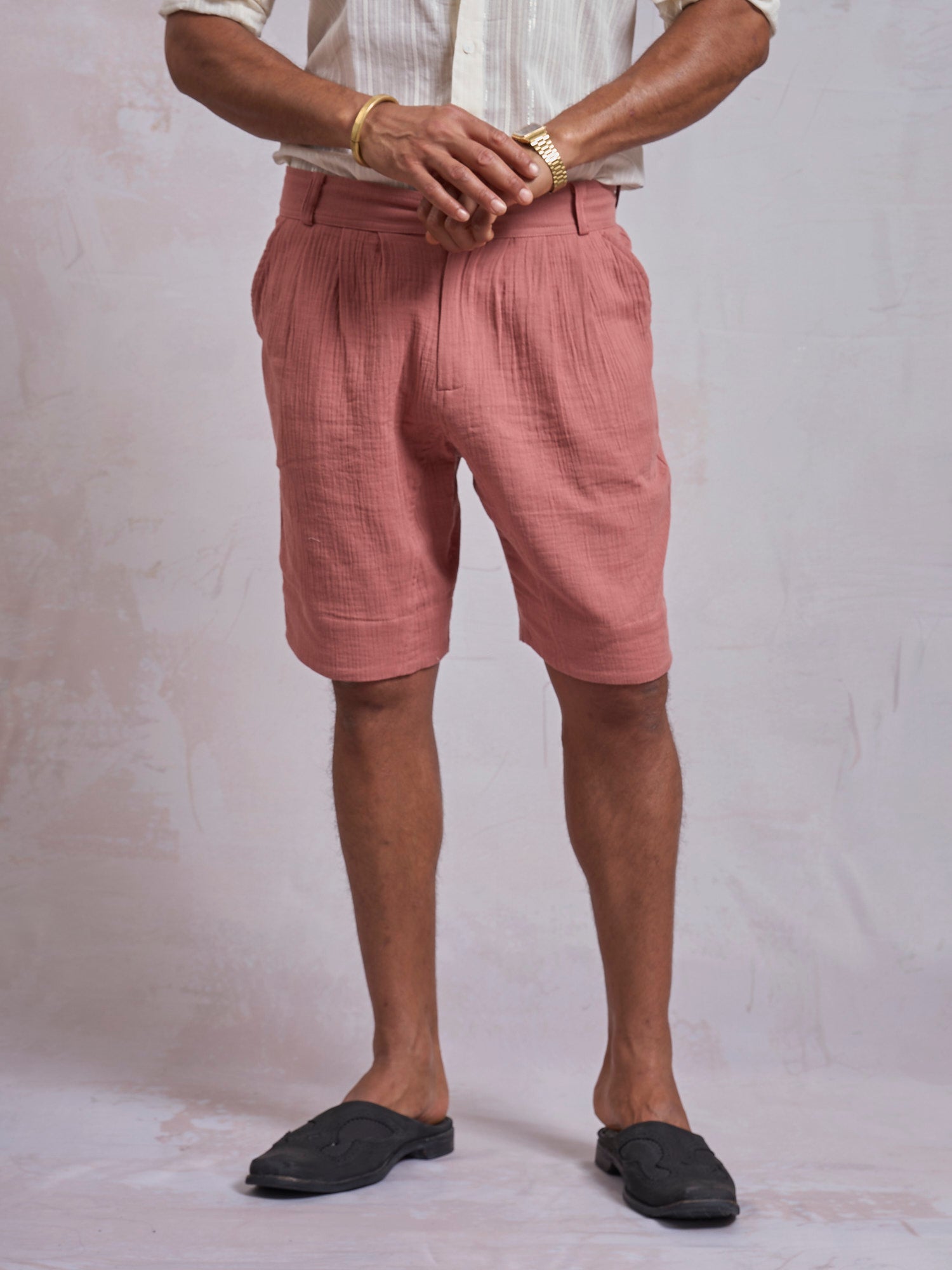 Light Terracotta Casual Shorts - image 3