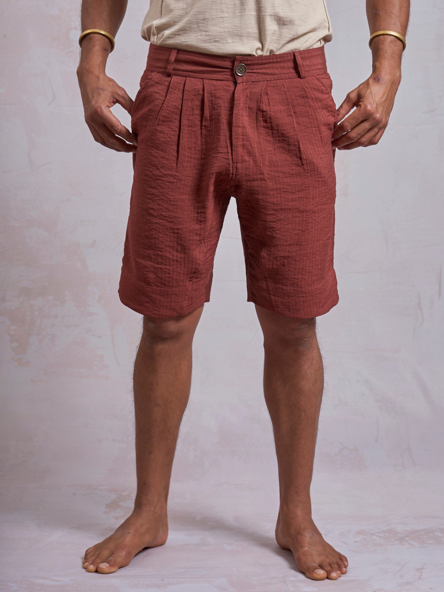 Terracotta Casual Shorts - image 2