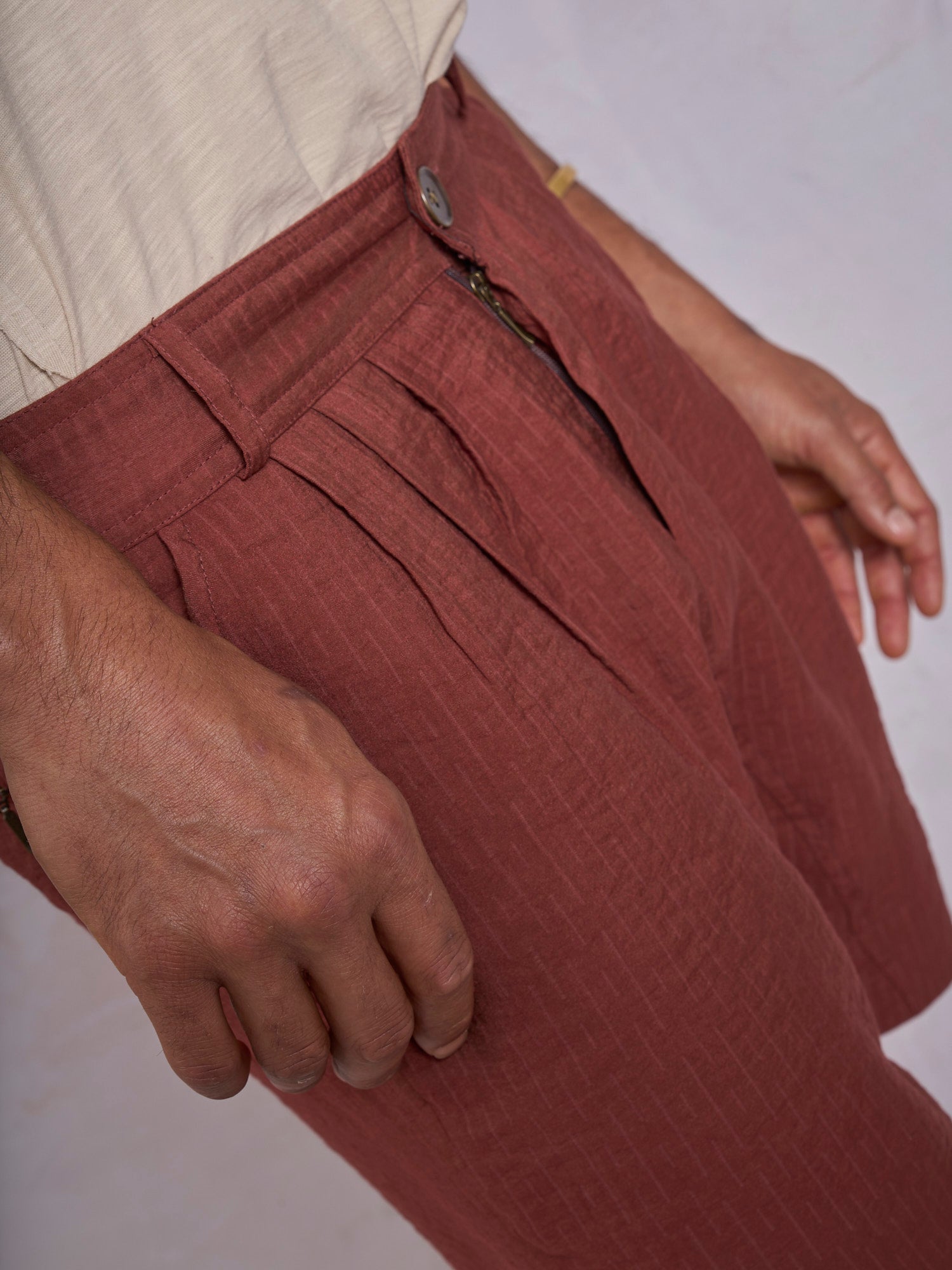 Terracotta Casual Shorts - image 6