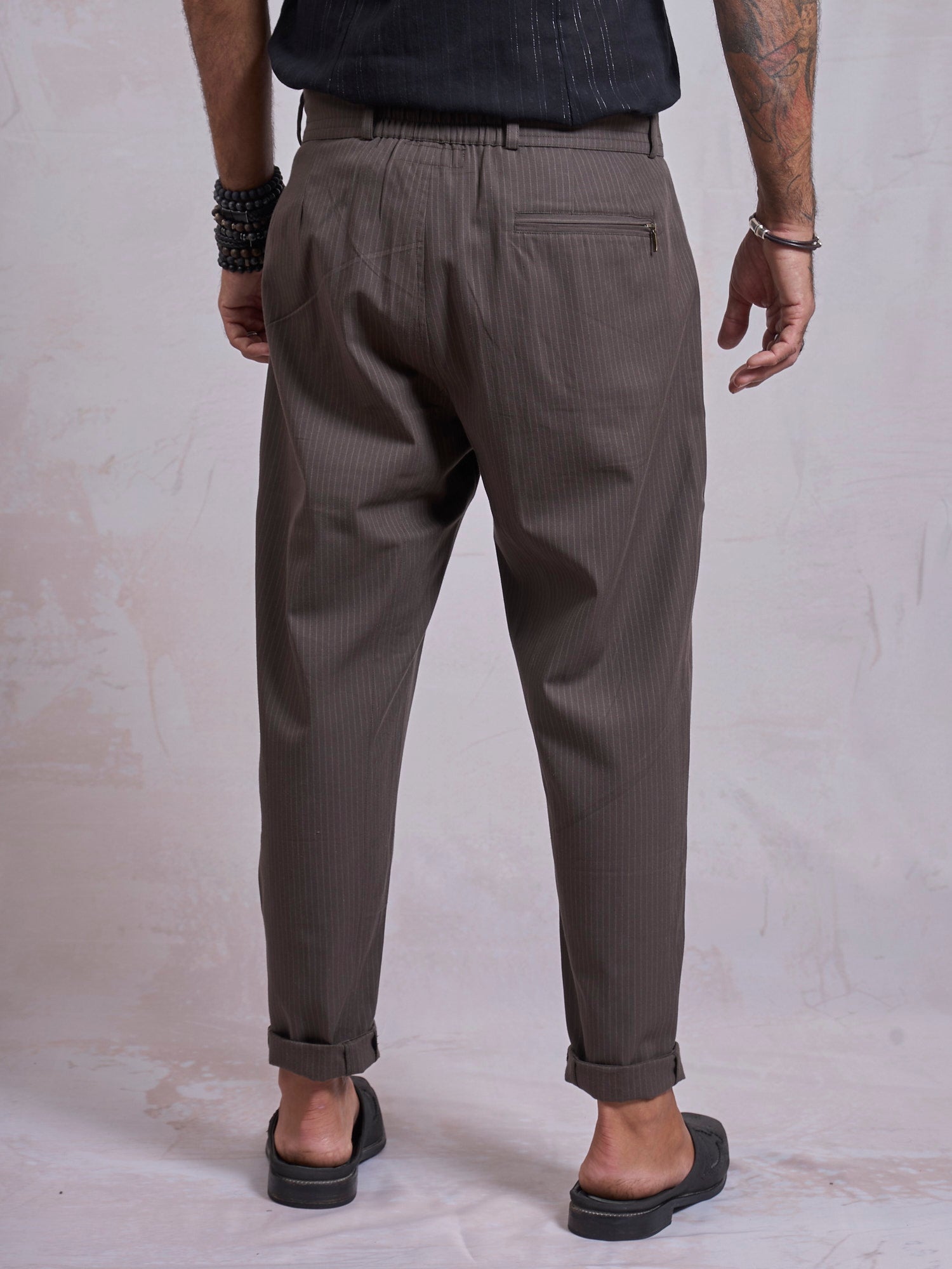 Pinstripe Casual Pants - image 3