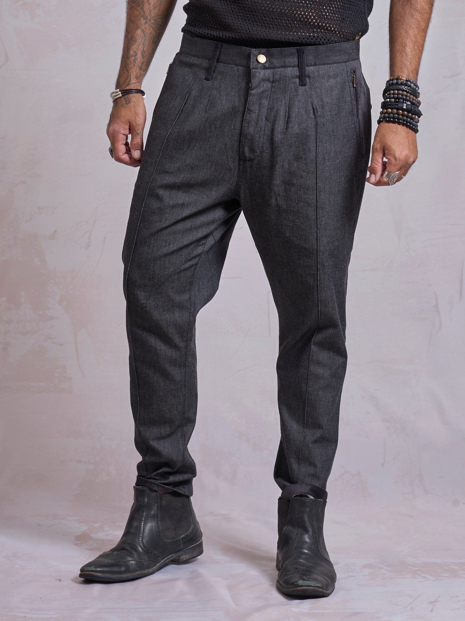 Denim Chino Pants - image 1