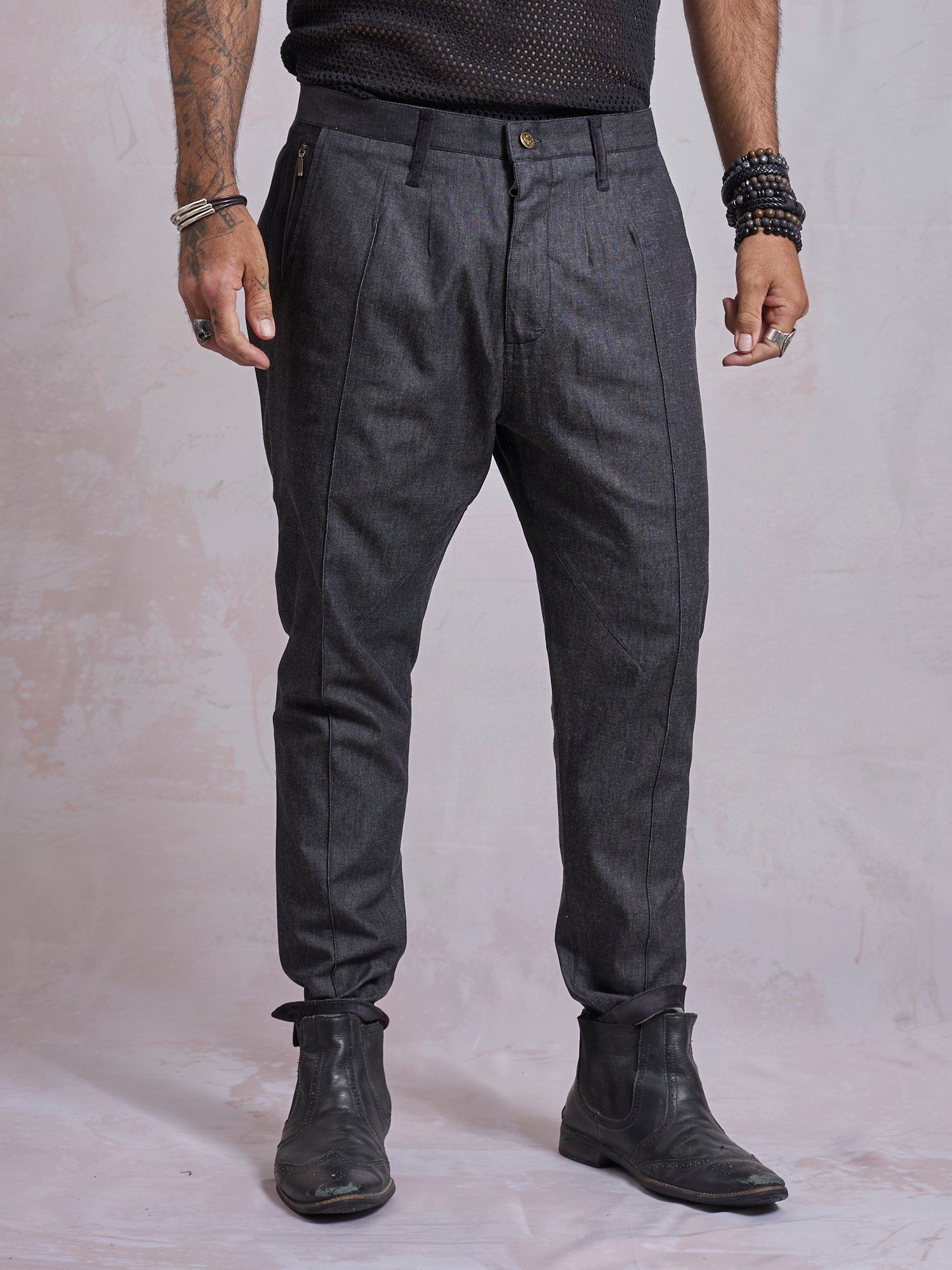 Denim Chino Pants - image 4
