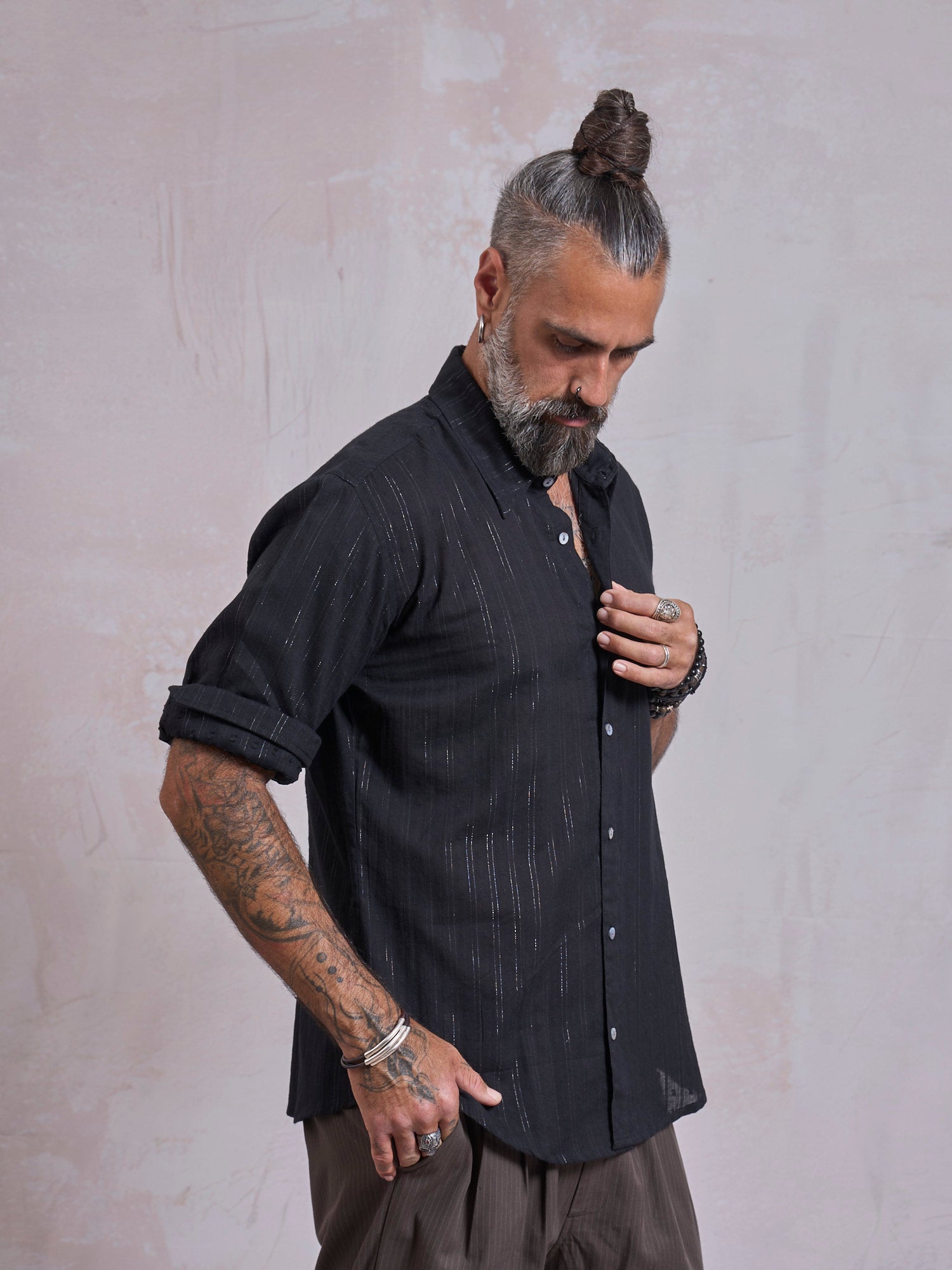 Black Classic Shirt - image 3