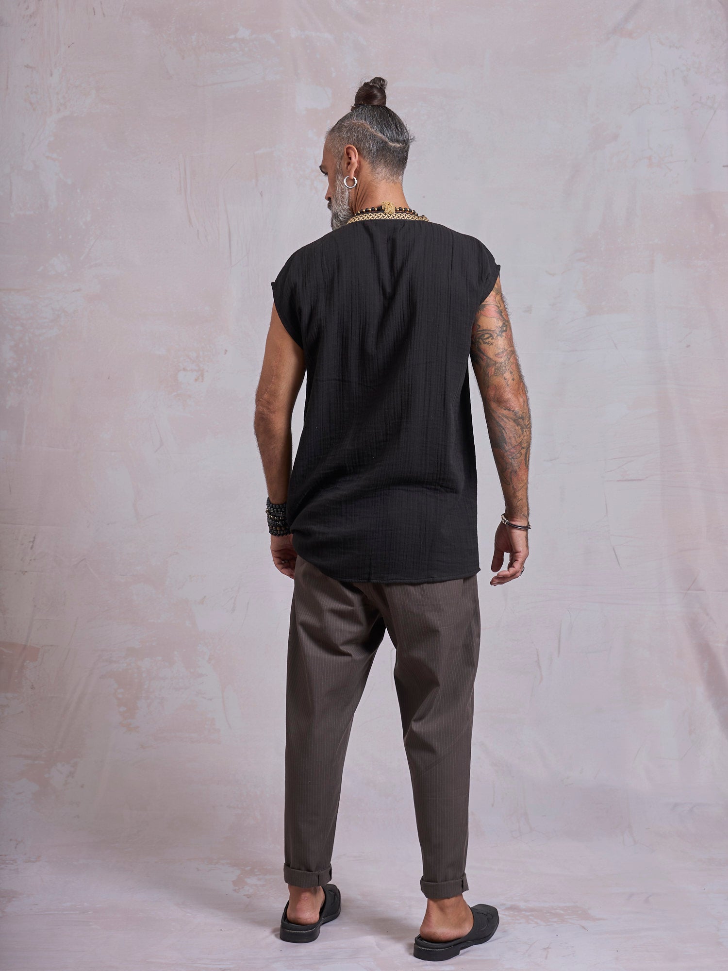 Black & Gold Orus Tunic - image 5