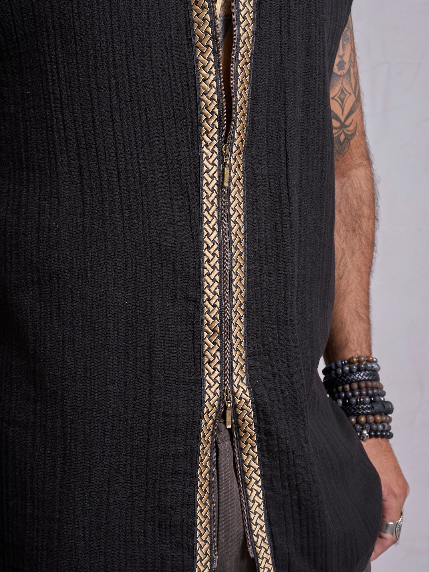 Black & Gold Orus Tunic - image 6