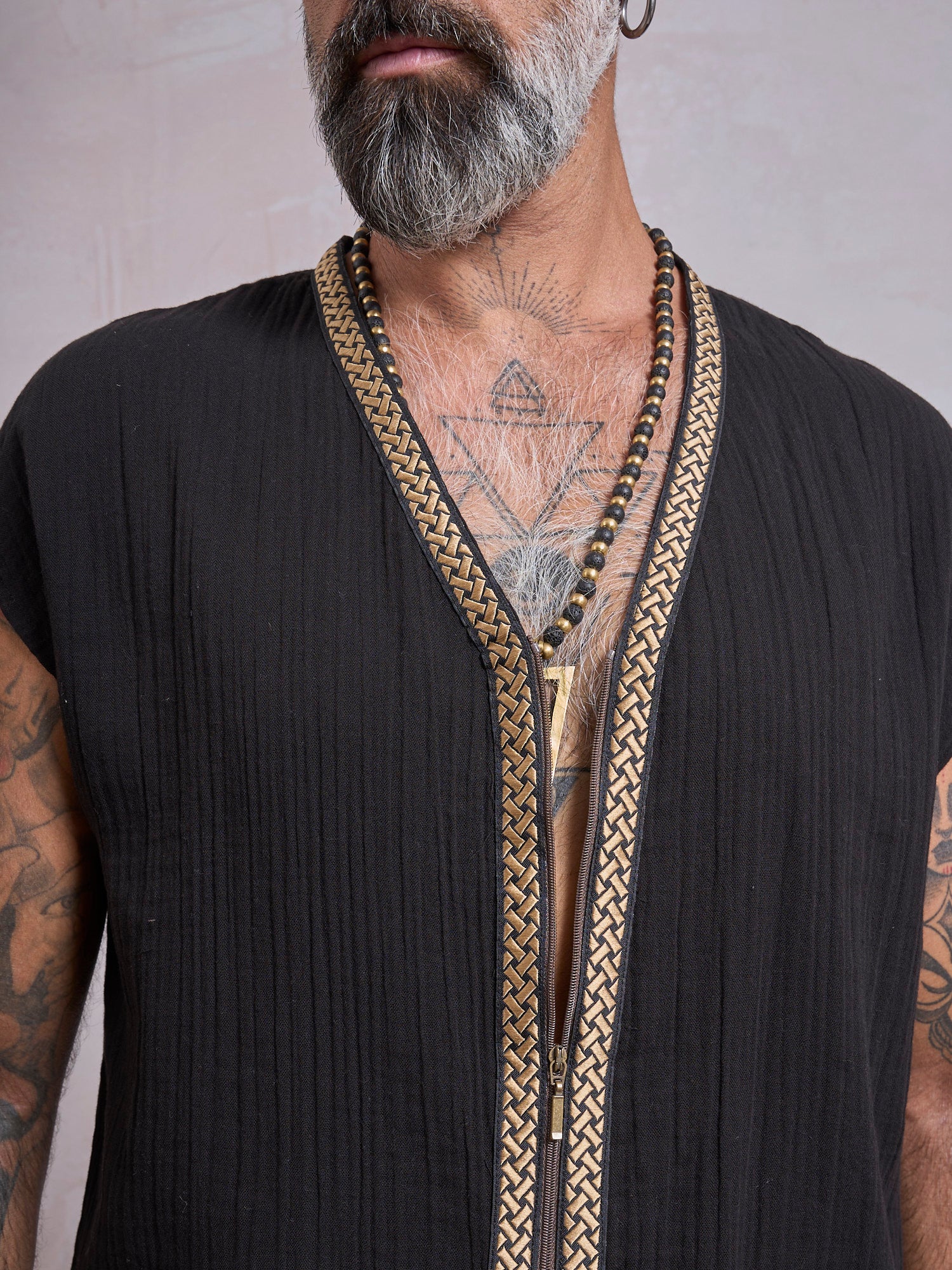 Black & Gold Orus Tunic - image 7