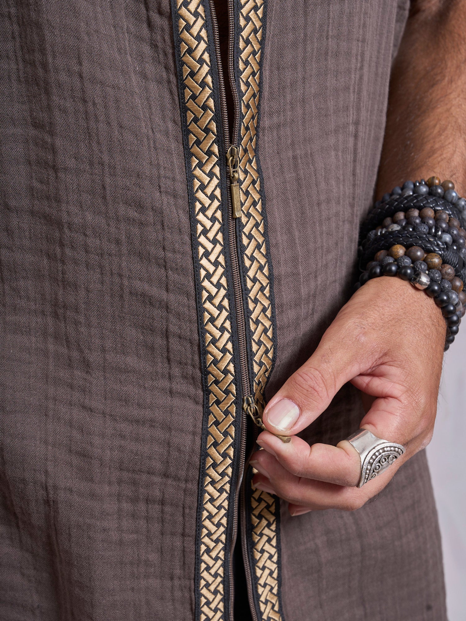 Brown & Gold Orus Tunic - image 7