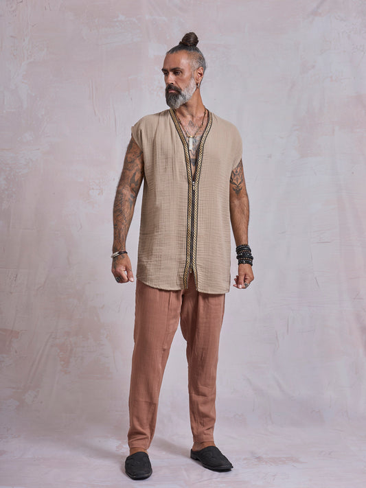 Green & Gold Orus Tunic - image 2