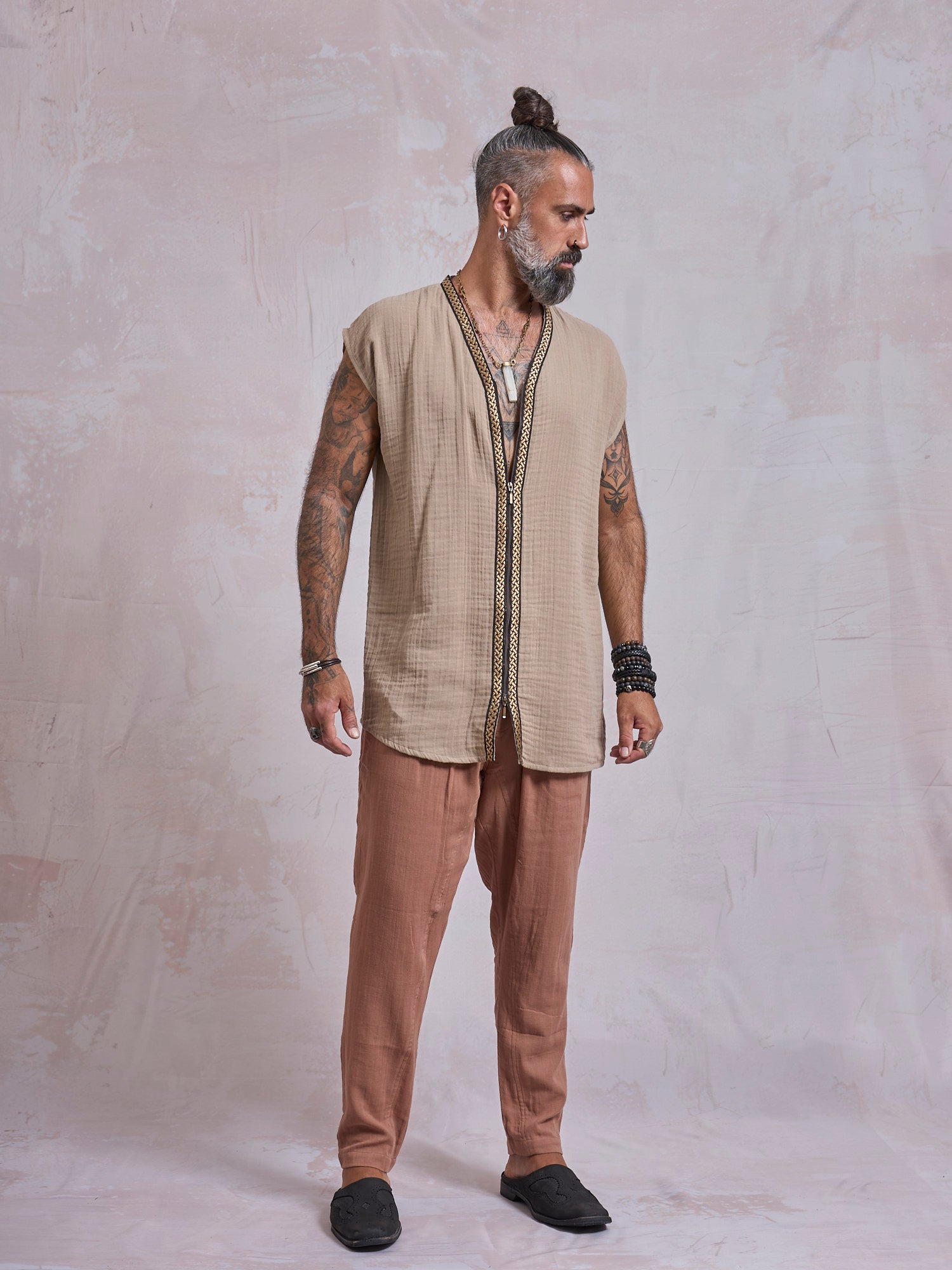 Green & Gold Orus Tunic - image 4