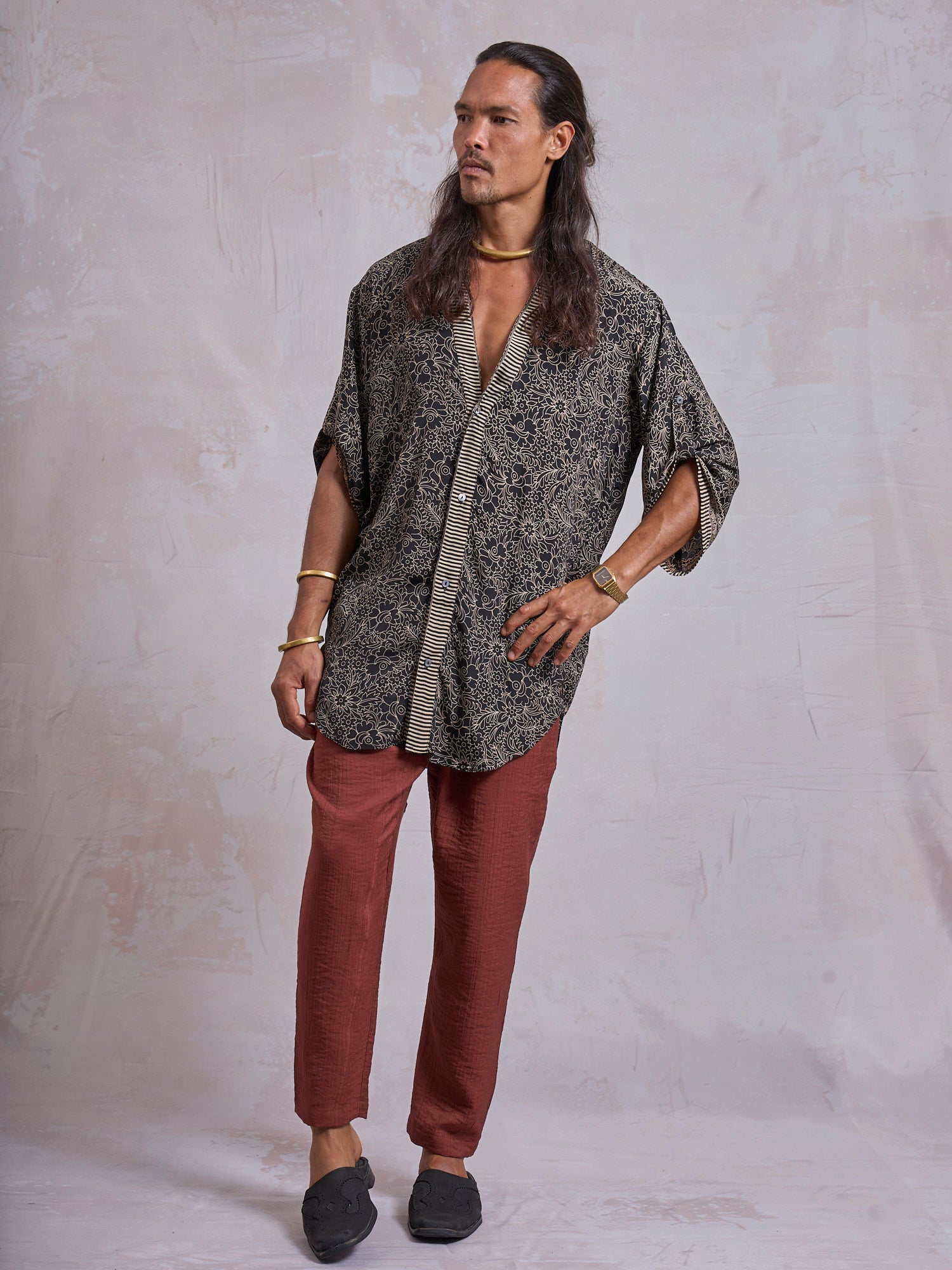 Black Flower Zeus Shirt - image 3