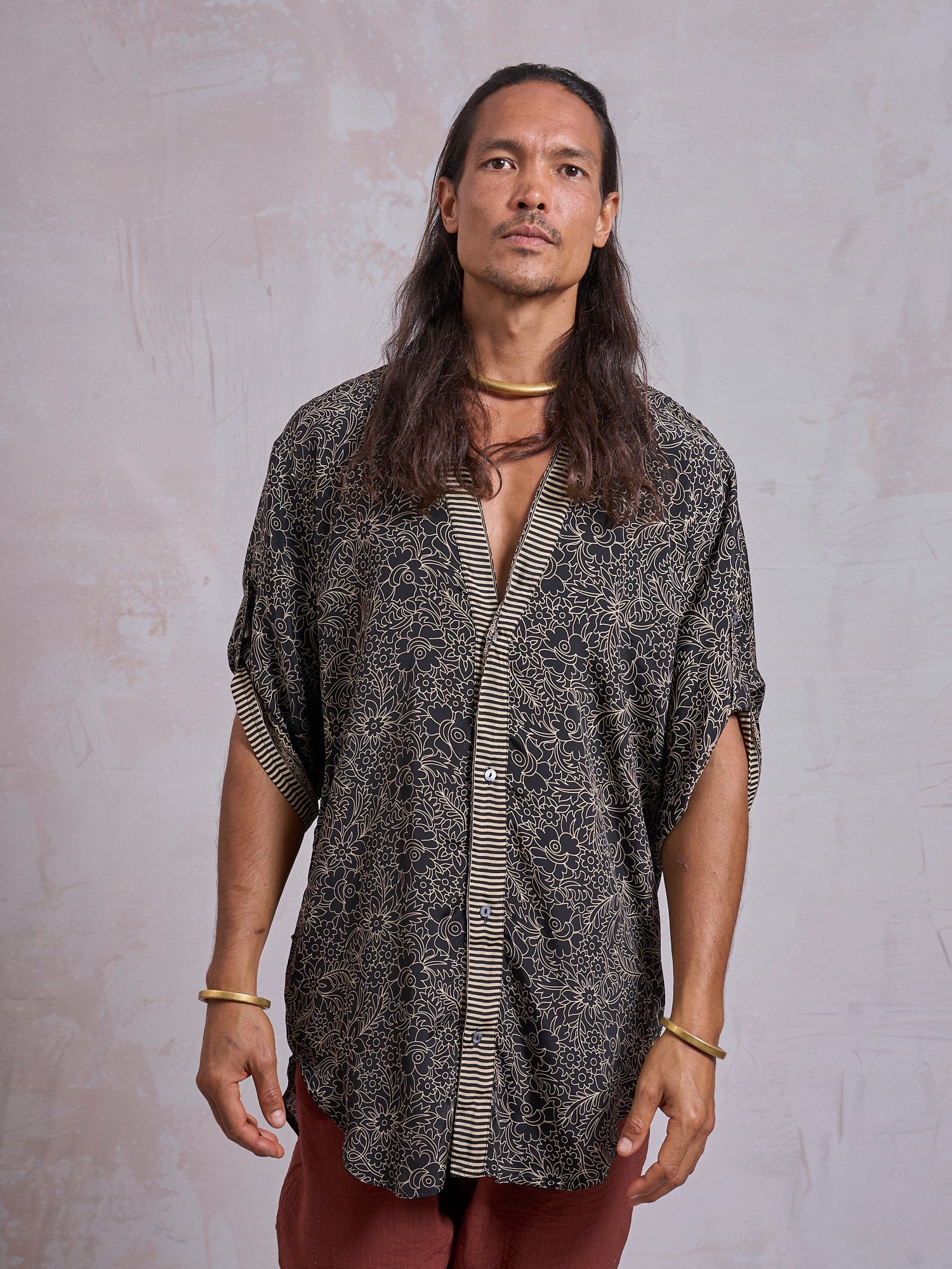 Black Flower Zeus Shirt - image 4