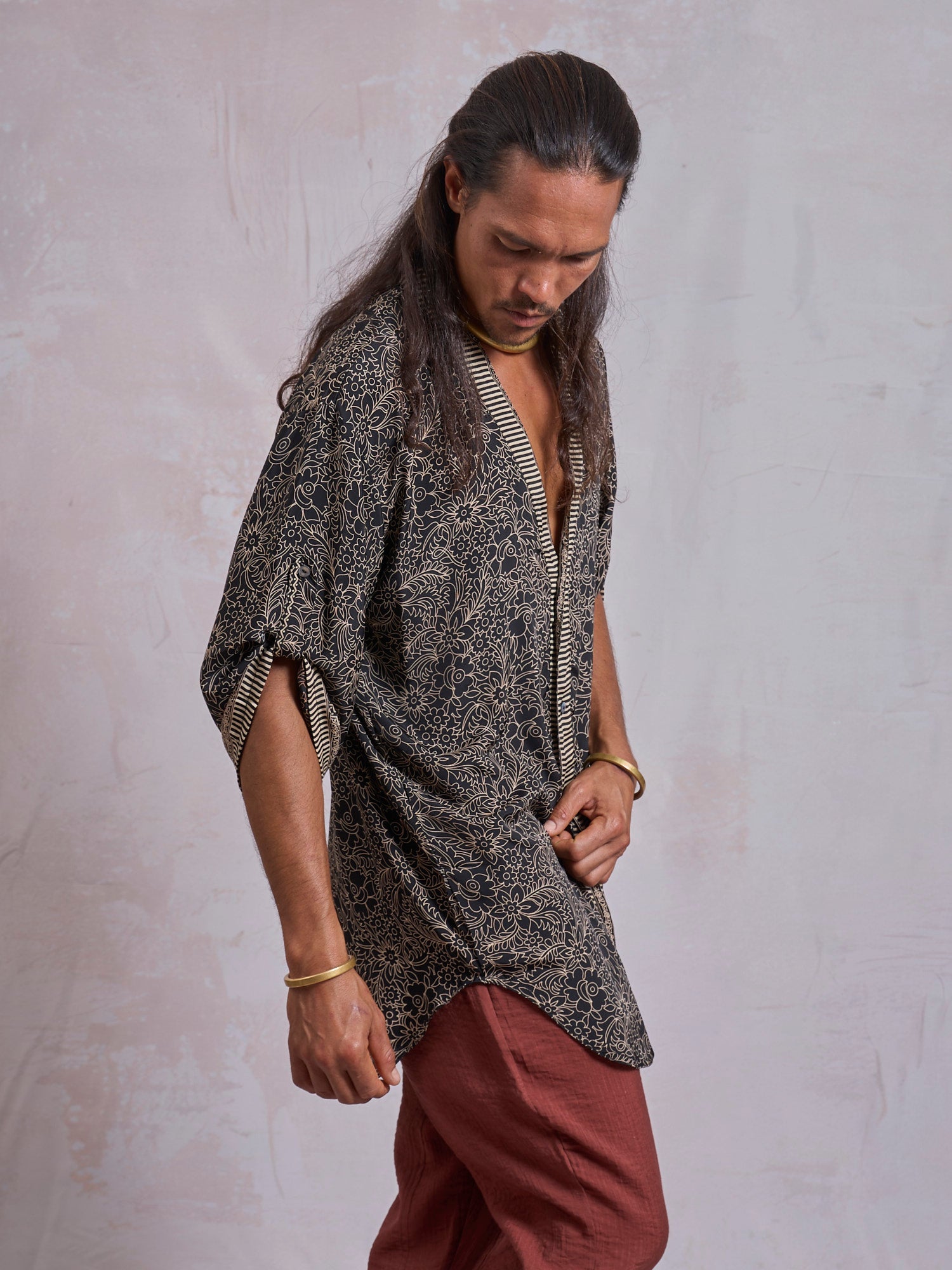 Black Flower Zeus Shirt - image 6