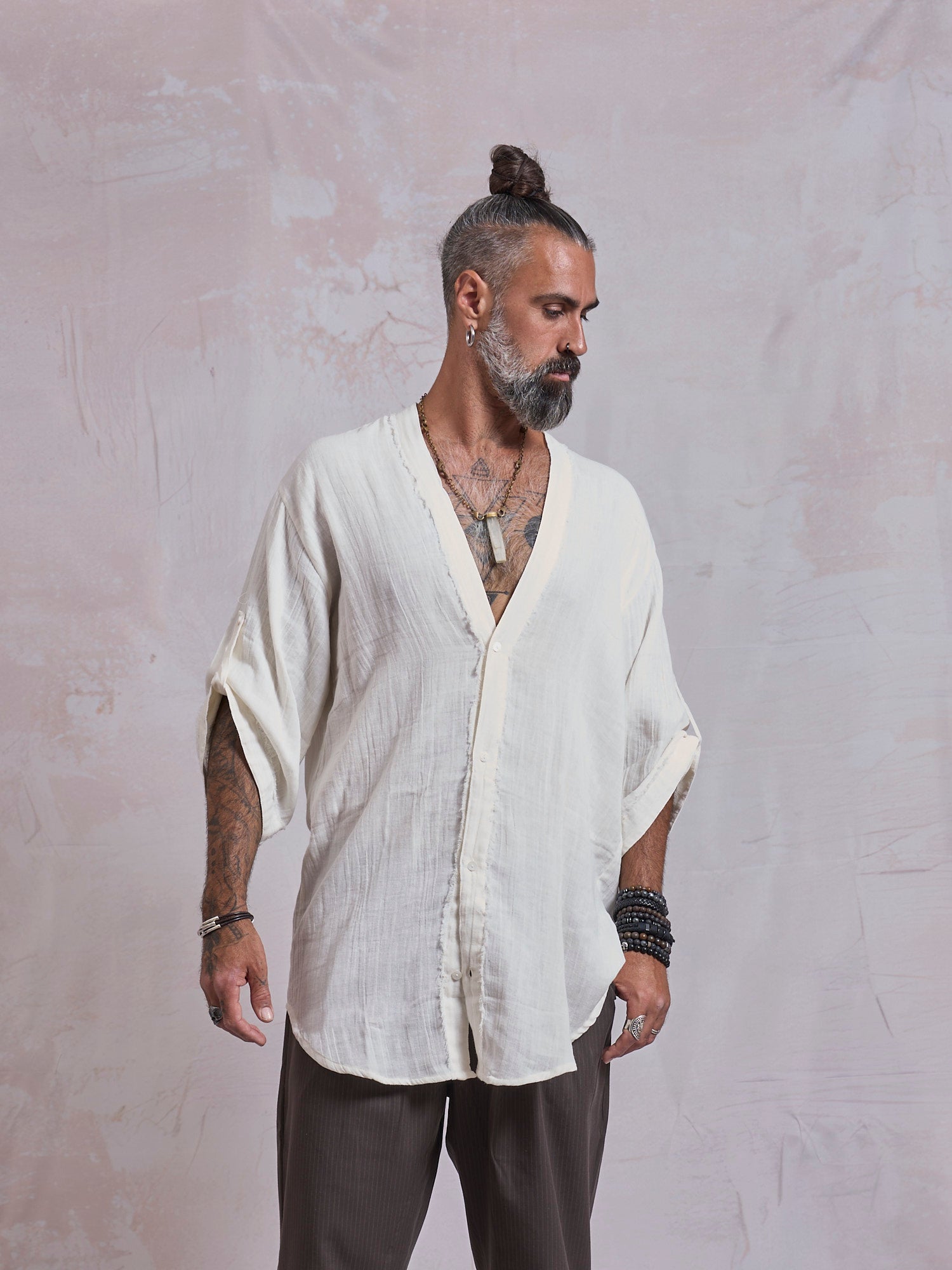 Ecru Zeus Shirt - image 1
