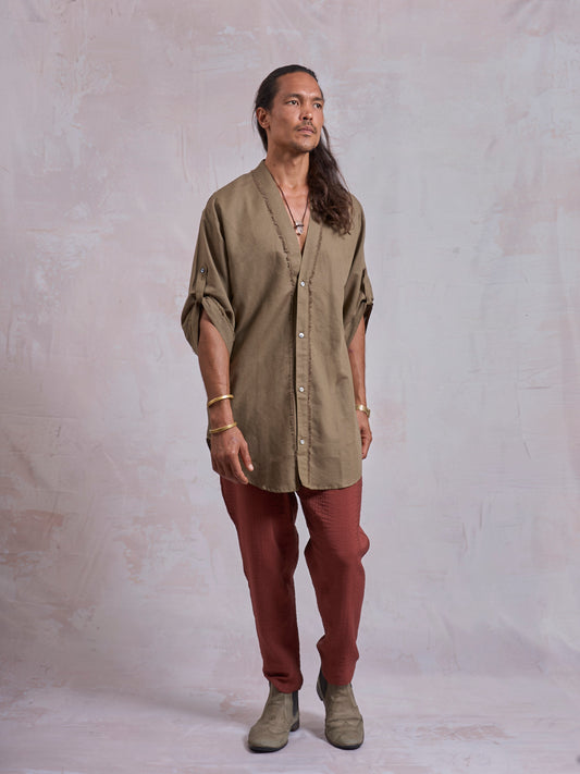 Khaki Zeus Shirt - image 2