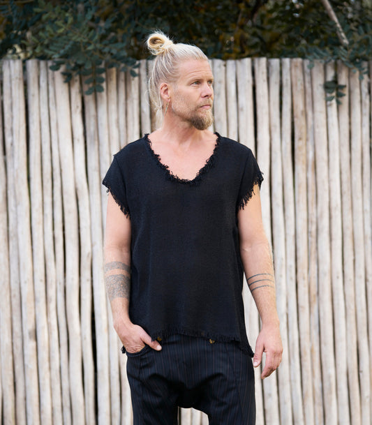 Black Net T-shirt - image 1