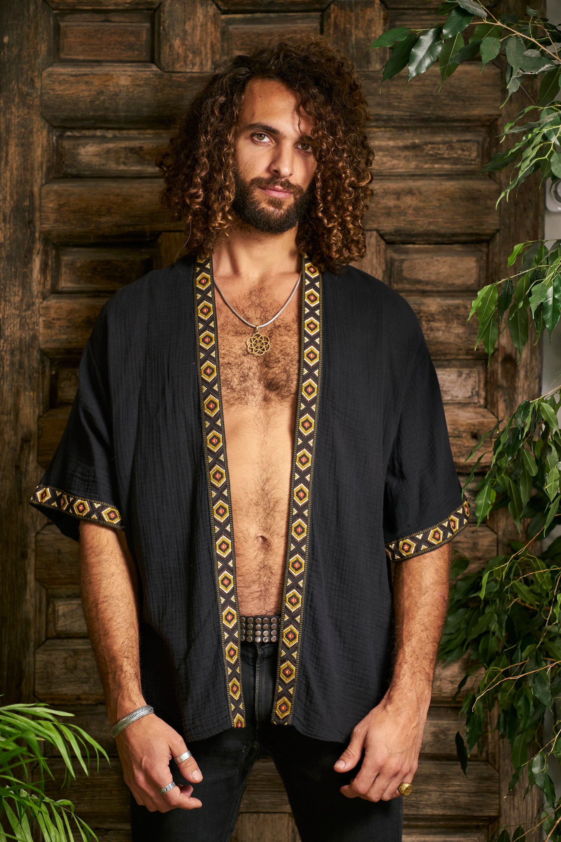 Black Organic Tottem Kimono III - image 4