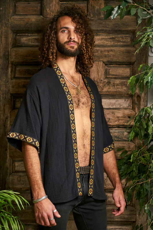 Black Organic Tottem Kimono III - image 2