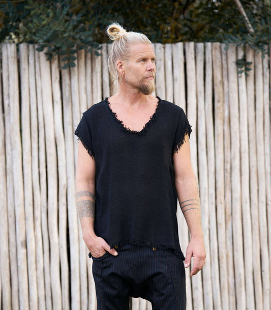 Black Net T-shirt - image 1